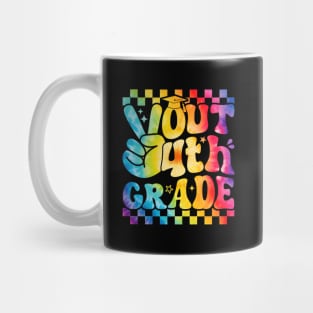 Peace Out 4Th Grade Tie Dye Graduation Last Day Of School Mug